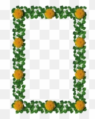 Dandelion Clipart Printable Transparent - Bingkai Warna Hijau png
