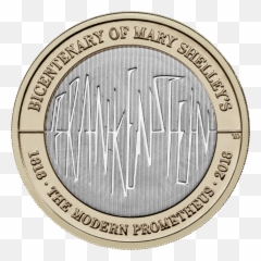 2018 Royal Mint 2 Pounds Dedicated To Frankenstein - Numismag Mary Shelley Frankenstein 2 Coin Png,Frankenstein Png