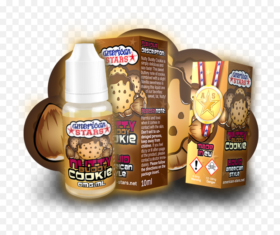 Download Hd Nutty Buddy Cookie - American Stars E Liquid Png,American Stars Png