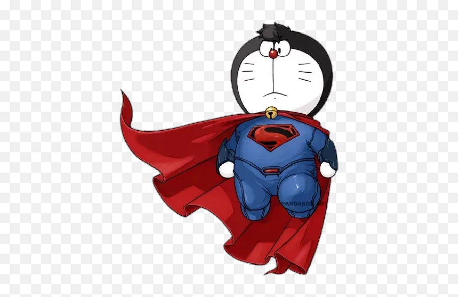 Doraemon Superhéroes Whatsapp Stickers - Stickers Cloud Doraemon Hero Png,Doraemon Logo