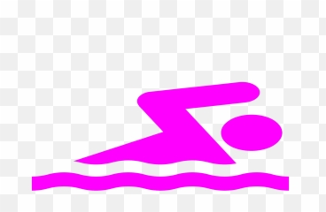 Pink Swimmer Clip Art - Swimming Full Size PNG Image Cartoon