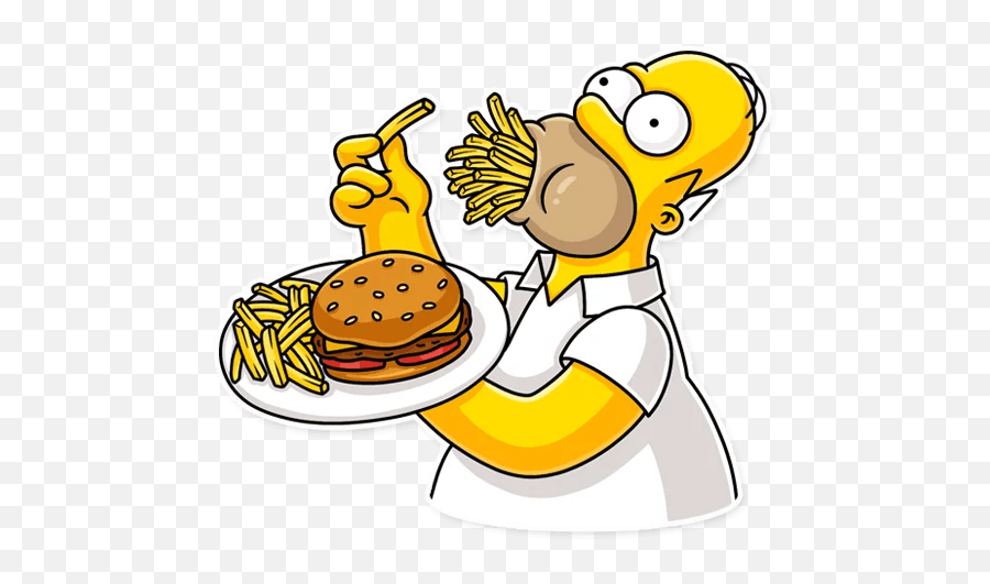 Homer Simpson - Telegram Sticker Stickers Homero Simpson Png,Simpson Png