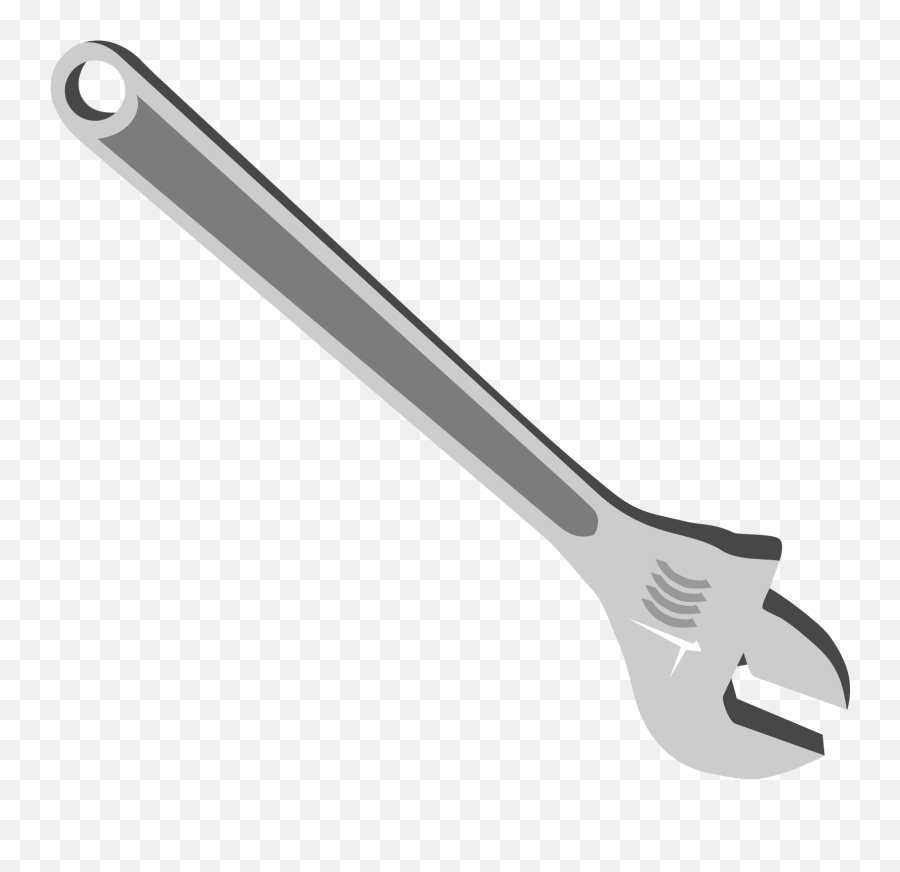 Tool Drawing Wrench Cartoon - Silver Spanner Tool Cartoon Tool Clipart Transparent Background Png,Png Tools