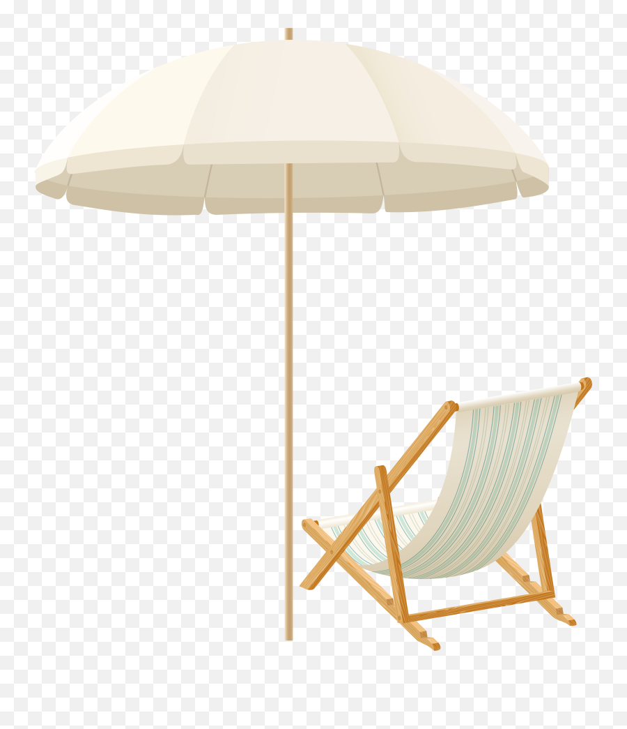 Beach Umbrella With Chair Png Clip Art
