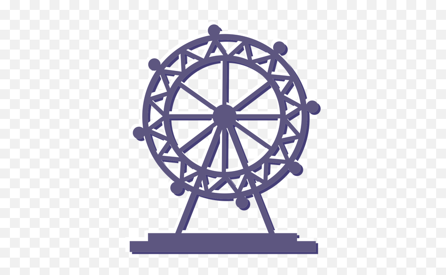 London Eye Ferris Wheel Icon - Transparent Ferris Wheel Silhouette Png,Ferris Wheel Png