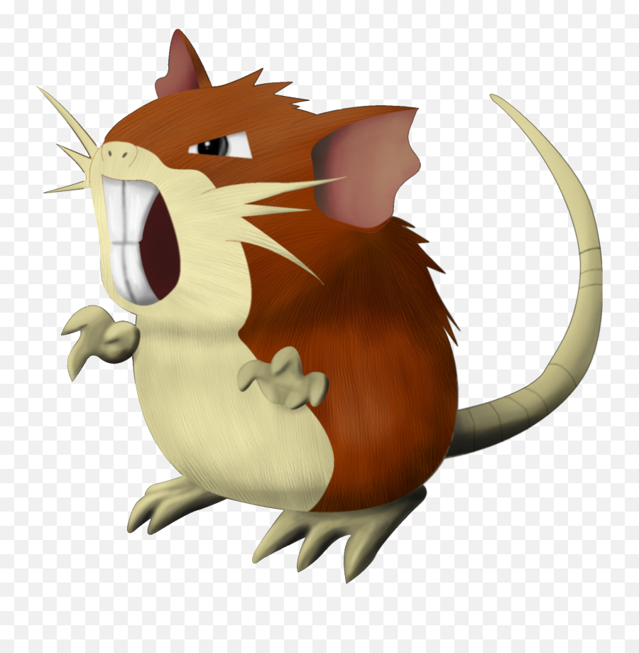 Download Rattata 3d Png Pokemon - Png Image Pokemon 3d,Rattata Png