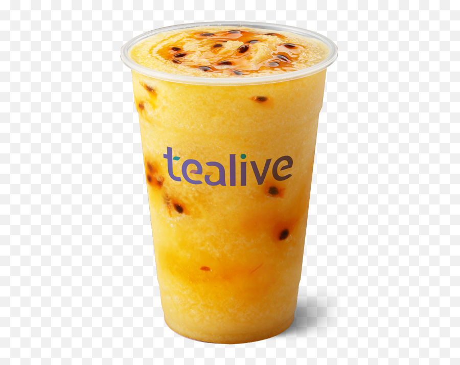 Fresh Mango Passion Fruit Smoothie Tealive - Juice Png,Passion Fruit Png