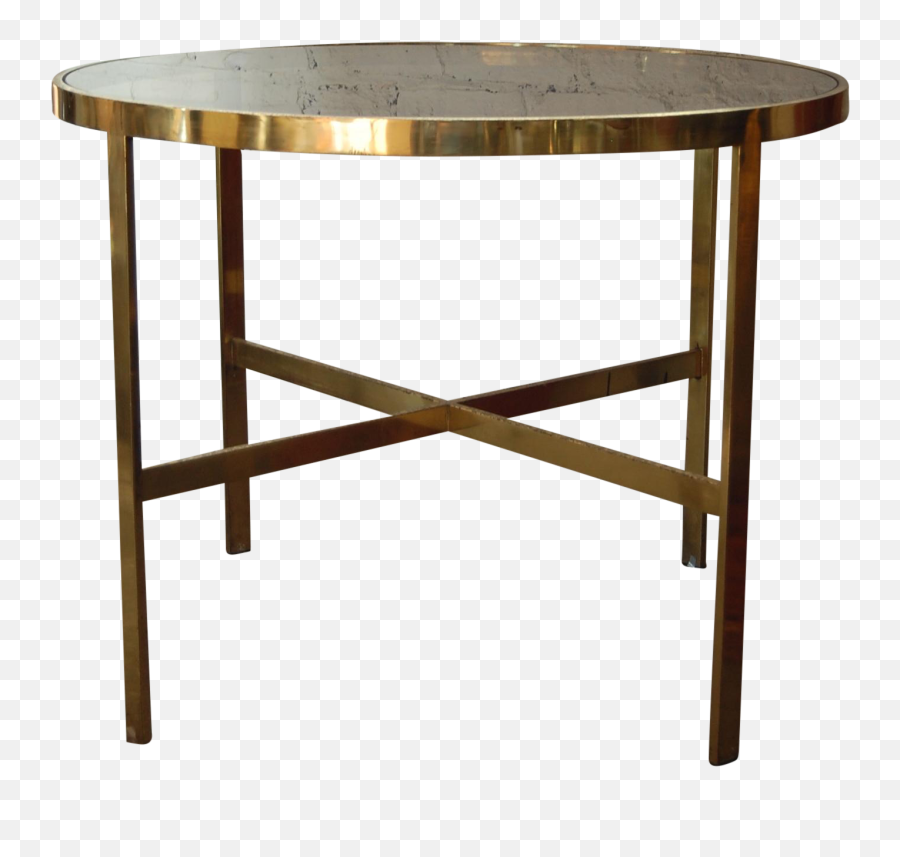 Download Hd Vintage Aged Brass Dining Cafe Table - Coffee Table Png,Cafe Table Png