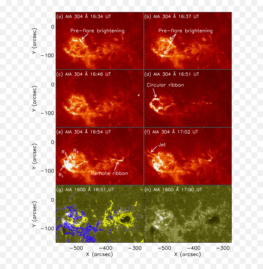 Development Of A Confined Circular - Cumparallel Ribbon Flare Png,Red Flare Transparent