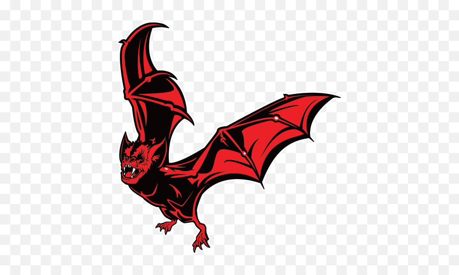 Printed Vinyl Red Bat Stickers Factory - Illustration Png,Bat Transparent