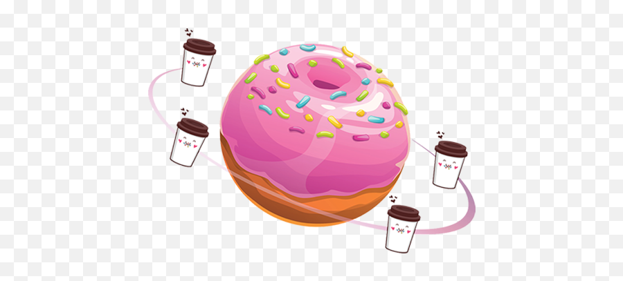 Donut World - Lid Png,Rebel Donut Icon