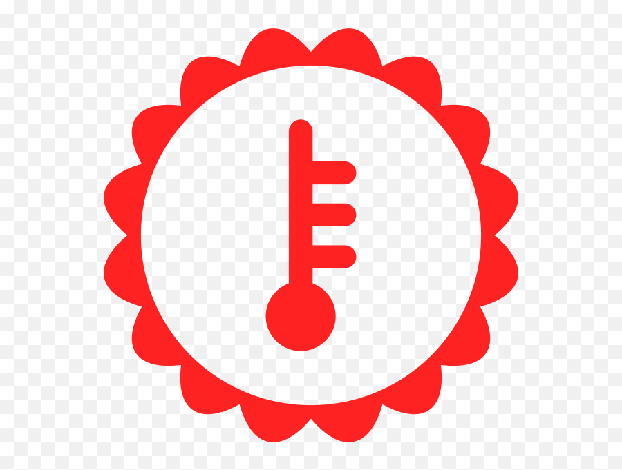 Dash Warning Lights - Scalloped Circle Monogram Png,Green Thermometer Icon