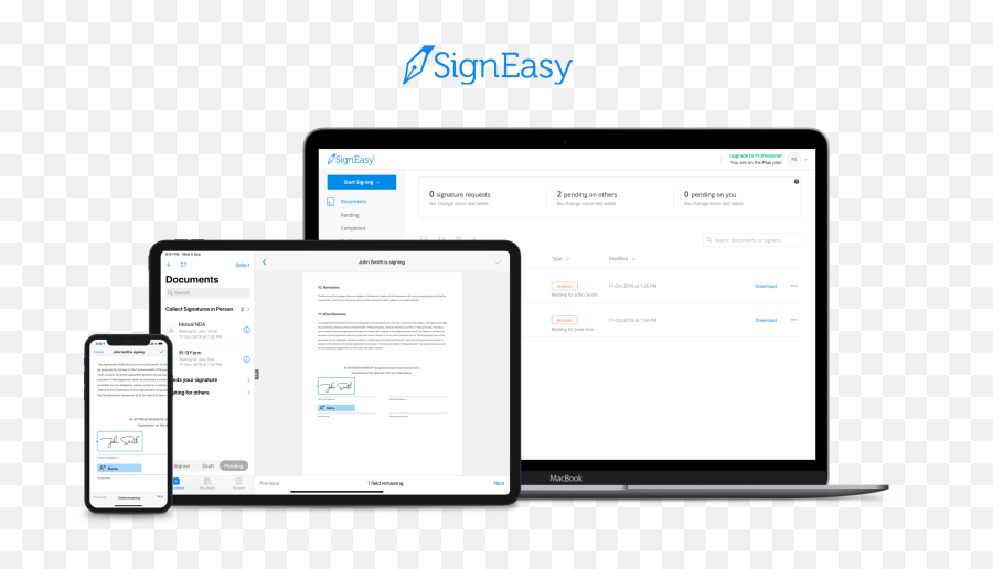 Docusign Vs Signeasy 2021 Feature And Pricing Comparison Technology
