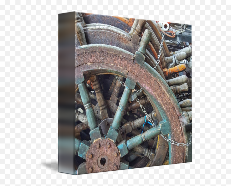 Ship Wheels By Kelly Parrish - Wood Png,Ship Wheel Png