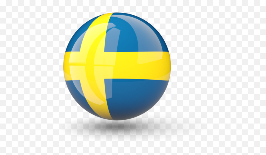 Sphere Icon Illustration Of Flag Sweden - Sweden Round Glossy Flag Png,Sweden Icon