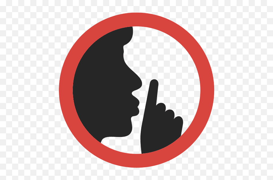 Keep Quiet Icon Png And Svg Vector Free Download - Warren Street Tube Station,Gray Snapchat Icon