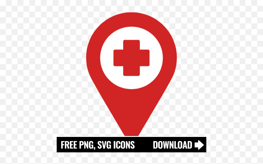 Free Hospital Location Pin Icon Symbol Png Svg Download - Online Education Icon,Hospital Icon Transparent