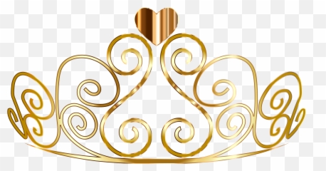 Golden Princess Crown Png File - Transparent Background