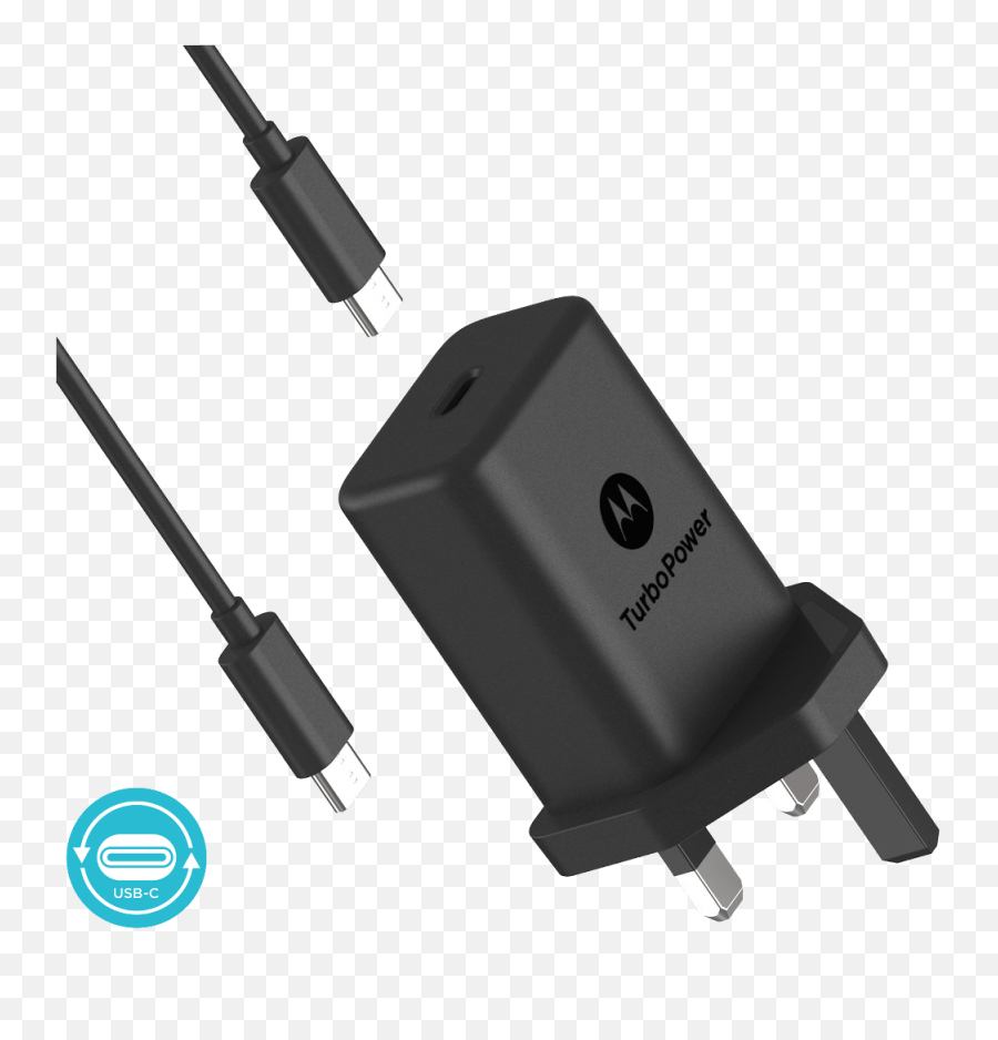 Motorola Turbopower 27 Wall Charger With Usb C To Usbc E20 Png Type - c Charger Icon