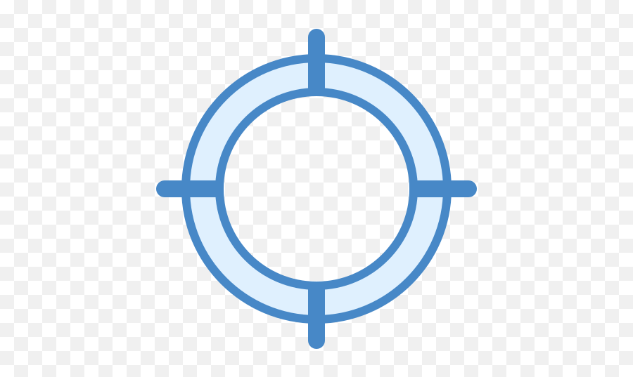 Target Icon In Blue Ui Style - Element Wallpaper Hd Png,Targeting Icon