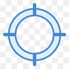 Target Icon In Blue Ui Style - Element Wallpaper Hd Png,Targeting Icon