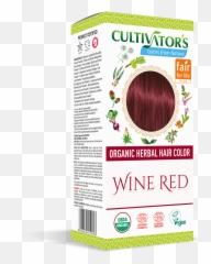 Cultivatoru0027s Organic Herbal Wine Red Hair Color 4x25g - Cultivators Organic Herbal Hair Colour Png,Hair Strand Png