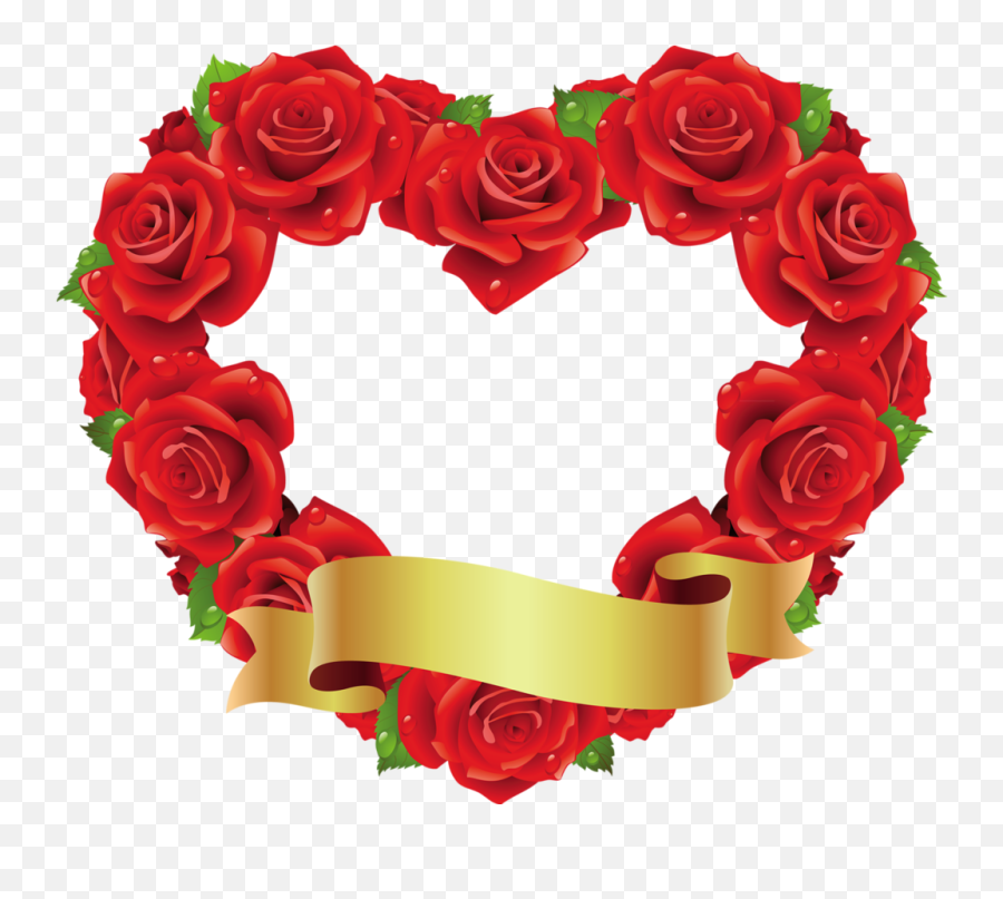 Heart Rose Png Background Image - Heart Design In Flower,Rose Heart Png