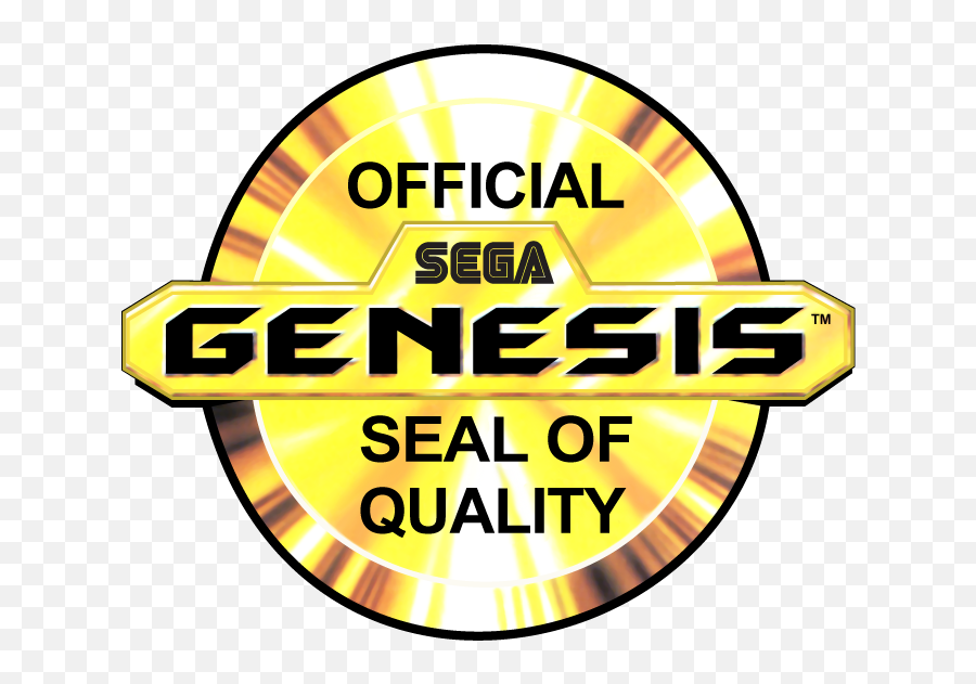 Official Sega Genesis Seal Of Quality Png