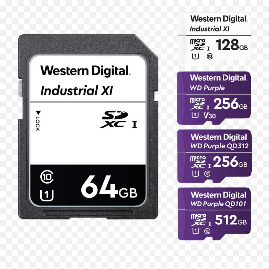 Surveillance Sd Microsd Cards - Western Digital Sd Card Cctv Png,Sd Card Png