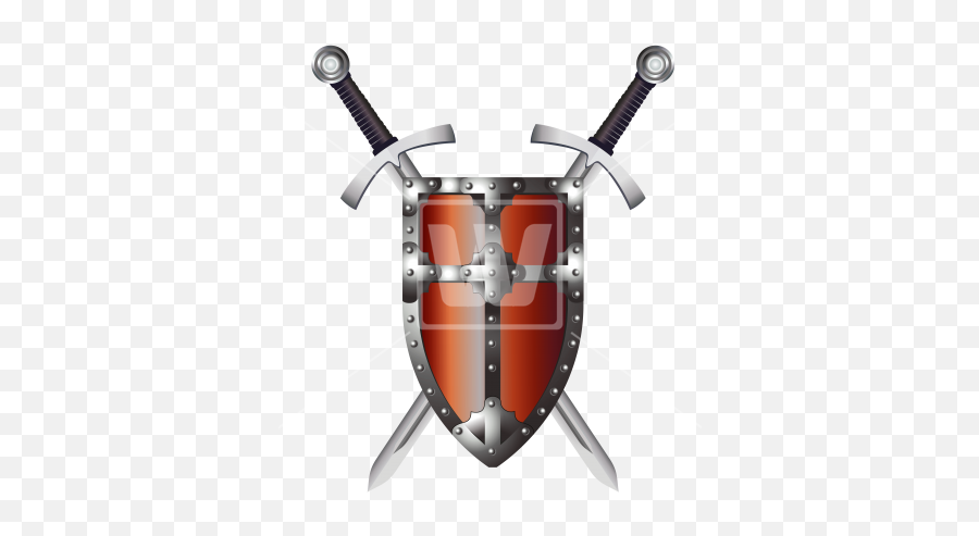 Download Hd Cross Swords And Shield Png - Sword Shield Png,Sword Transparent Background