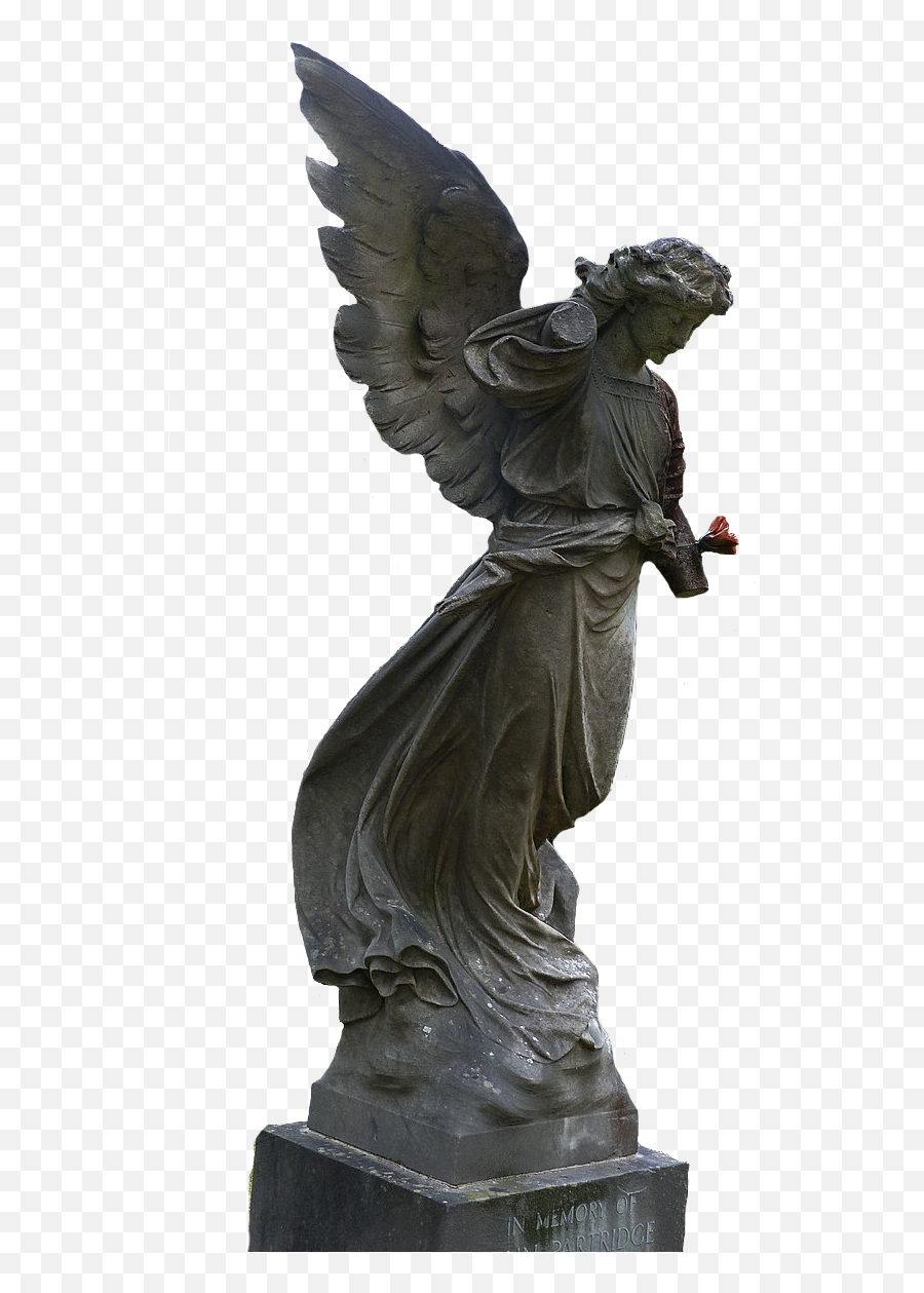 Crystal Statue Transparent Png - Stone Angel Statue Png,Statue Png