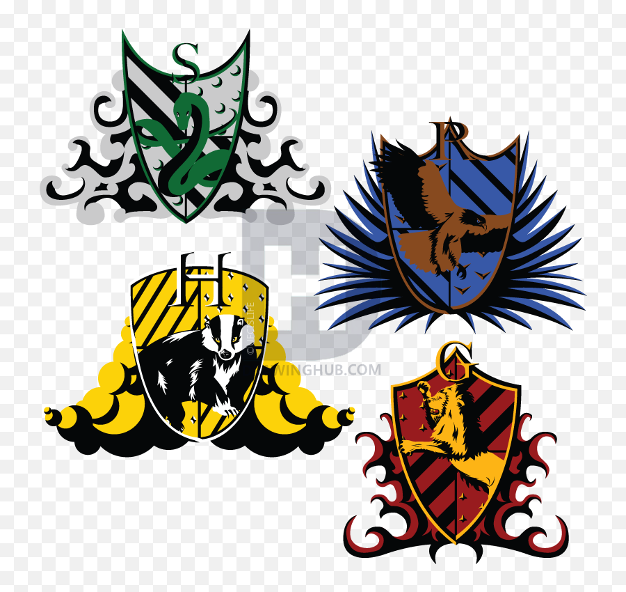 Harry Potter House Logo Png - Transparent Hogwarts House Crests,Hogwarts Png