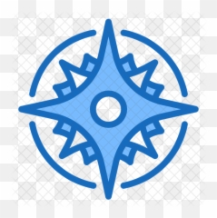 Compass Rose Icon - Vector Graphics png