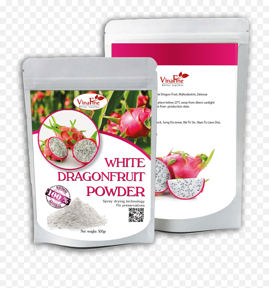White Flesh Dragon Fruit Powder U2013 Vinafine Jsc - Strawberry Png,Dragonfruit Png