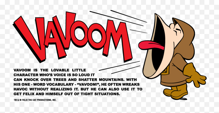 Vavoom Felix The Cats Old School - Cartoon Character Named Vavoom Png,Felix The Cat Png