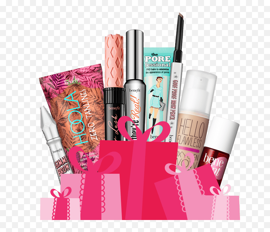 Benefit Gift Guide Cosmetics - Benefit Makeup Png,Cosmetics Png
