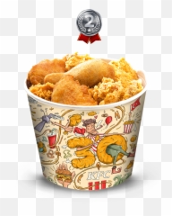 Kfc Turkey 30th Year Bucket Design - Kfc Chicken Bucket Meal Png,Kfc Bucket Png