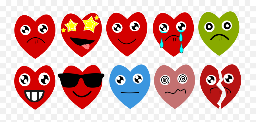 Emoji Hearts Free Svg - Emoji Png,Emoji Hearts Transparent
