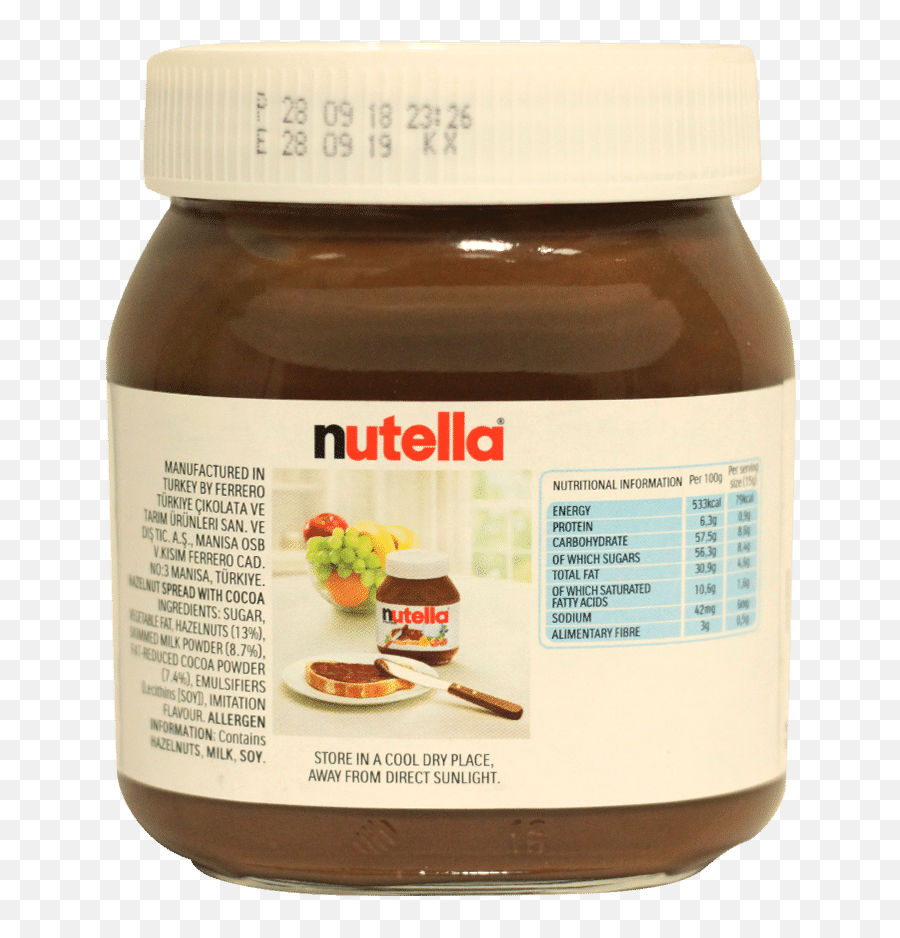 Nutella Hazelnut Spread With Cocoa 350 - Nutella Png,Nutella Png