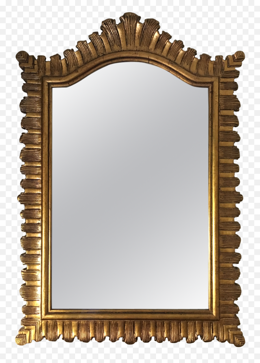 Gold Leaner Mirror Framed Pink Wall - Mirror On The Wall Png,Mirror Png