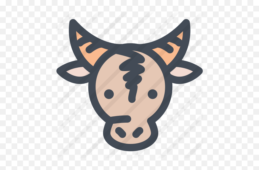 Cow Head - Free Animals Icons Cartoon Png,Cow Head Png