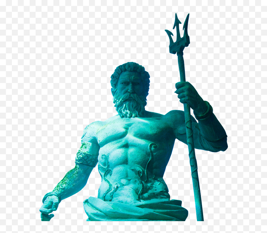 Statue Art Sculpture - Poseidon Transparent Png,Poseidon Png