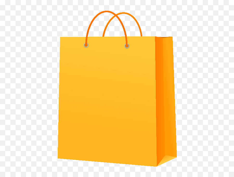 Paper Bag Yellow Vector Icon - Bag Shopping Vector Png,Paper Bag Png