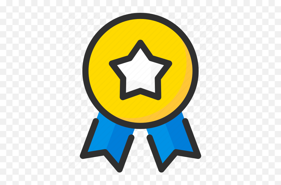 Award Medal Ribbon Star Trophy Win - Google Maps Star Icon Png,Winner Ribbon Png