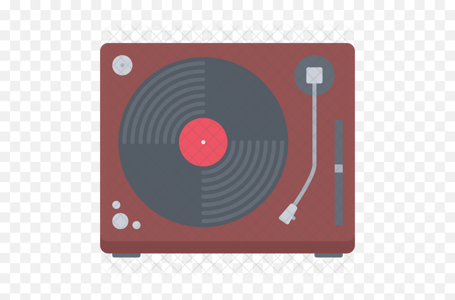 Turntable Icon Of Flat Style - Circle Png,Turntable Png