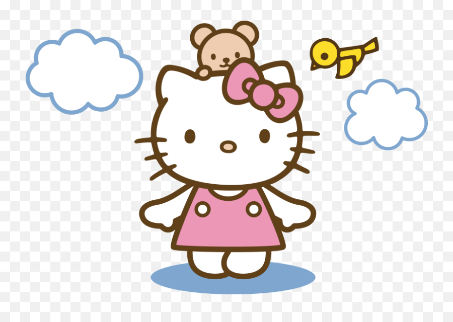 Wallpaper Hello Kitty For Galaxy Note 10 - Hello Kitty With Bear Png,Hello Kitty Png