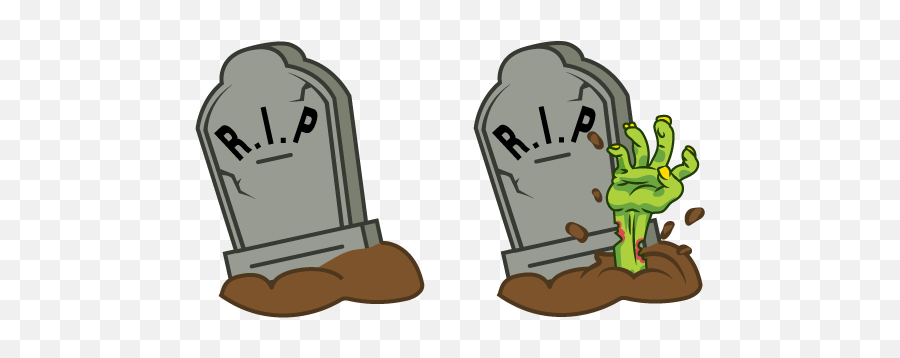 Halloween Grave And Zombie Hand Cursor U2013 Custom - Cartoon Png,Zombie Hand Png