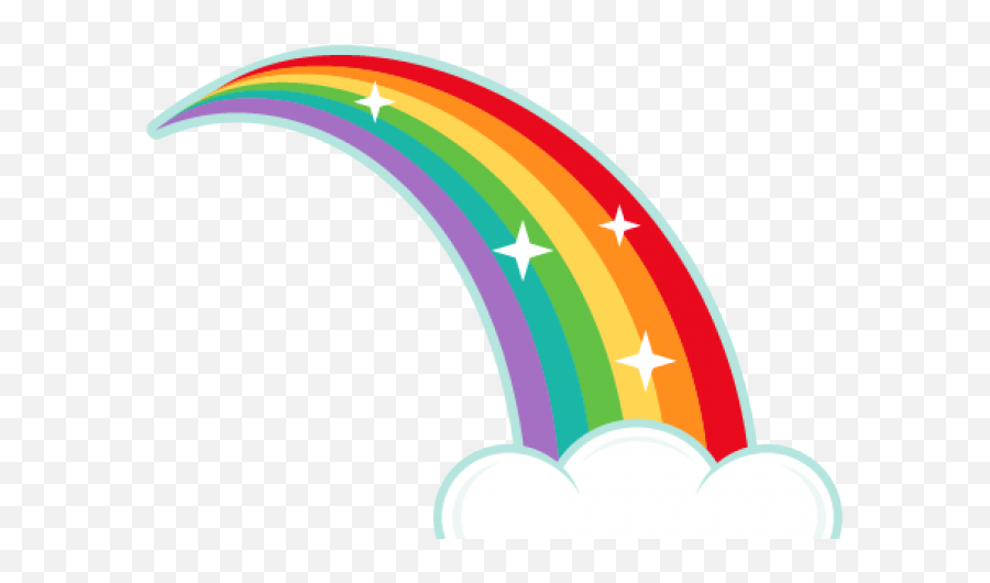 Transparent Background Rainbow - Rainbow Half Clip Art Png,Cartoon Rainbow Png