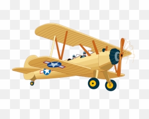Clipart Small Airplane Vintage - Facts About Orville Wright Png,Biplane Png