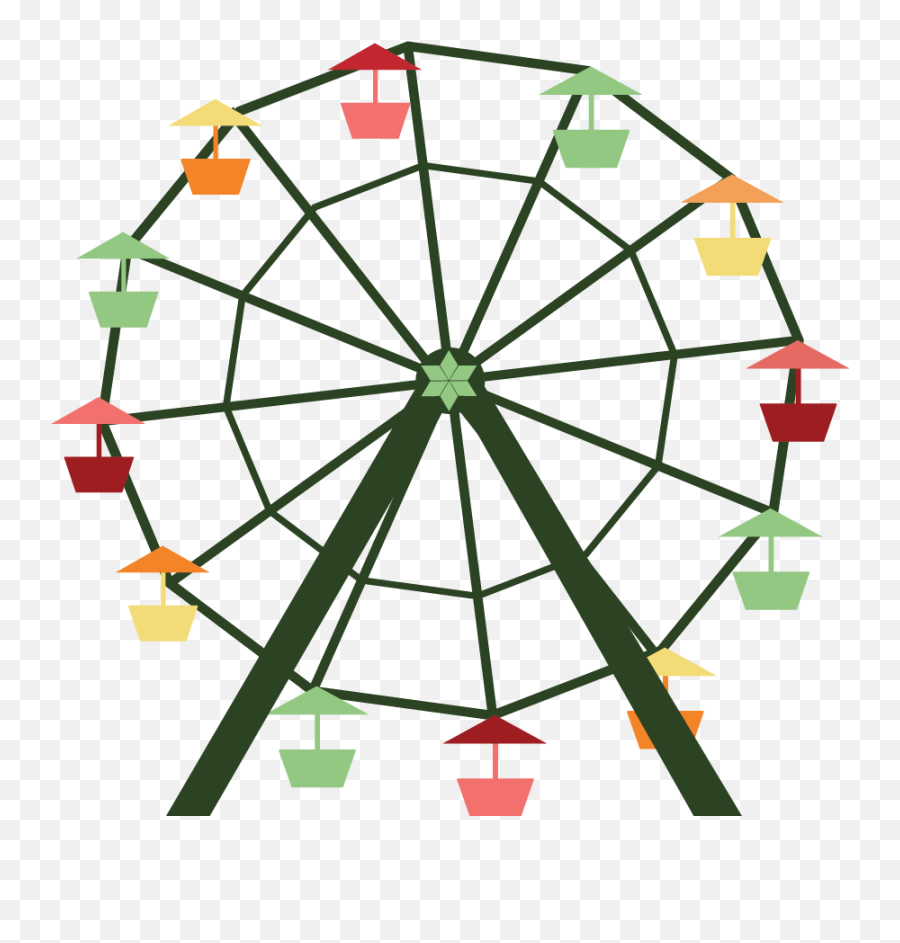 Ferris Wheel Transparent - Cartoon Transparent Ferris Wheel Png,Ferris Wheel Png